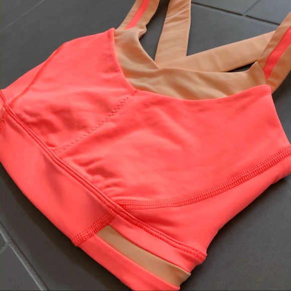 Lululemon Rack Pack Bra Very Light Flare Peach 2 - Picture 6 of 8